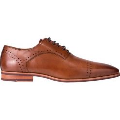 Półbuty BUKN000064. Pomarańczowe półbuty męskie marki Giacomo Conti, ze skóry. Za 399,00 zł.