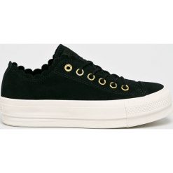 Converse - Tenisówki. Czarne trampki i tenisówki damskie Converse, bez wzorów, ze skóry, bez zapięcia. W wyprzedaży za 279,90 zł.