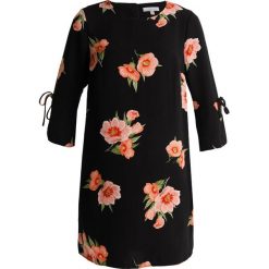Sukienki: Dorothy Perkins Petite FLORAL FLUTE SLEEVE SHIFT DRESS Sukienka letnia black