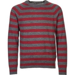 Swetry męskie: Sweter w kolorze szaro-czerwonym