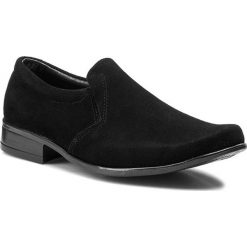 Półbuty TIM - 069 Czarny Nubuk. Czarne buty wizytowe męskie Tim, bez zapięcia. Za 129,00 zł.