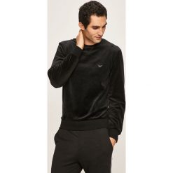 Emporio Armani - Bluza. Czarne bluzy męskie m, z elastanu, z okrągłym kołnierzem. Za 439,90 zł.