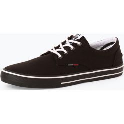 Tommy Jeans - Tenisówki męskie, czarny. Czarne trampki męskie Tommy Jeans, bez wzorów, z jeansu, sportowe, bez zapięcia. Za 269,95 zł.