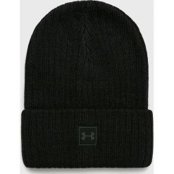 Under Armour - Czapka. Czarne czapki zimowe męskie marki Under Armour, z dzianiny. W wyprzedaży za 59,90 zł.