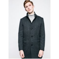 Selected - Płaszcz. Niebieskie płaszcze męskie marki Selected, xl, z poliesteru, klasyczne. W wyprzedaży za 359,90 zł.