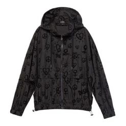 Desigual Kurtka Damska Chaq Pure 36 Czarna. Czarne kurtki damskie Desigual, z nadrukiem. Za 449,00 zł.