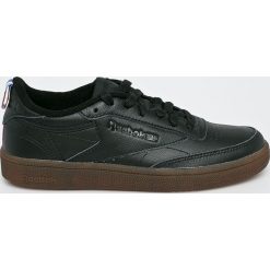 Reebok Classic - Buty Club C. Czarne buty sportowe damskie Reebok Classic, bez wzorów, ze skóry, sportowe, reebok classic. W wyprzedaży za 219,90 zł.