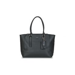 Torby shopper David Jones 6104-4-BLACK. Czarne torby damskie na zakupy David Jones, bez wzorów, bez dodatków. Za 199,00 zł.