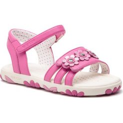 Sandały GEOX - J S.Hahiti G. D J928ZD 000BC C8002 D Fuchsia. Różowe sandały dziewczęce Geox. W wyprzedaży za 179,00 zł.