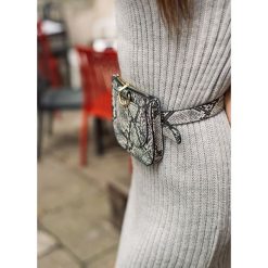 SASZETKA FELICIA GREY - UNI. Szare saszetki damskie w paski. Za 29,90 zł.