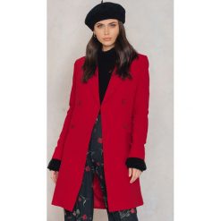 Płaszcze damskie: Trendyol Zapinany na guziki płaszcz oversize – Red