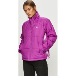Adidas Originals - Kurtka. Fioletowe kurtki damskie adidas Originals, bez wzorów, z poliesteru, krótkie, bez kaptura. Za 379,90 zł.