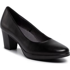 Półbuty JANA - 8-22400-23 Black Nappa 022. Czarne półbuty damskie Jana, bez wzorów, ze skóry, eleganckie, bez obcasa, na obcasie, bez zapięcia. W wyprzedaży za 239,00 zł.