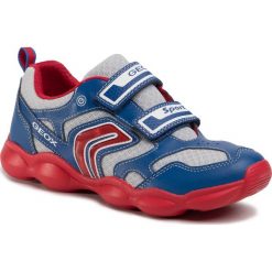 Sneakersy GEOX - J Munfrey B. C J024BC 014BU C0833 DD Royal/Red. Niebieskie trampki chłopięce Geox, bez wzorów, ze skóry ekologicznej, na rzepy. Za 329,00 zł.