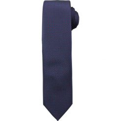 Granatowy Elegancki Męski Krawat -ALTIES- w Drobne Różowe Kropki, Groszki KRALTS0216. Niebieskie krawaty męskie Alties, w grochy, z tkaniny, eleganckie. Za 39,00 zł.