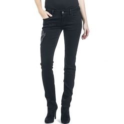 Black Premium by EMP Skarlett Spodnie damskie czarny. Czarne rurki damskie marki Black Premium by EMP, s, z aplikacjami, z jeansu. Za 62,90 zł.