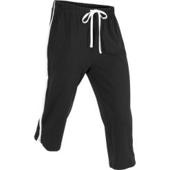 Spodnie dresowe damskie: Rybaczki sportowe ze stretchem, dł. 3/4 bonprix czarny