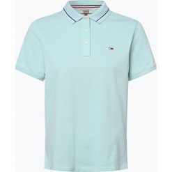 Tommy Jeans - Damska koszulka polo, zielony. Zielone koszulki damskie Tommy Jeans, m, w paski, z bawełny, bez rękawów. Za 129,95 zł.