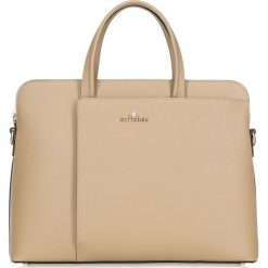 Torba damska. Czerwone torebki klasyczne damskie Wittchen, w paski, ze skóry, eleganckie, bez dodatków. W wyprzedaży za 399,90 zł.