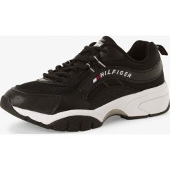 Tommy Jeans - Tenisówki męskie z dodatkiem skóry, czarny. Czarne trampki męskie Tommy Jeans, bez wzorów, z jeansu, bez zapięcia. Za 539,95 zł.