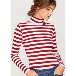 Cienki sweter z golfem - Brązowy. Brązowe golfy damskie Mohito, l. Za 49,99 zł.