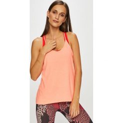 Under Armour - Top. Pomarańczowe topy damskie marki Under Armour, s, z bawełny, z okrągłym kołnierzem. W wyprzedaży za 59,90 zł.