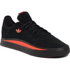 Buty adidas - Sabalo EF8500 Cblack/Solred/Cblack. Czarne półbuty męskie Adidas, na co dzień, bez wzorów, ze skóry, eleganckie, bez zapięcia. Za 279,00 zł.