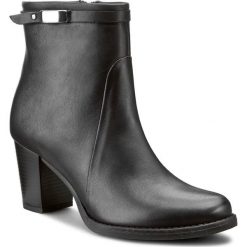 Botki ANN MEX - 7644 01S Czarny. Czarne buty zimowe damskie marki Ann Mex, ze skóry. W wyprzedaży za 259,00 zł.