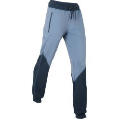 Spodnie sportowe, długie bonprix matowy niebieski - ciemnoniebieski melanż. Niebieskie spodnie sportowe damskie bonprix. Za 74,99 zł.