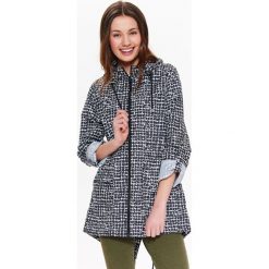 Kurtka parka w drobny czarno-biały wzór. Czarne parki damskie TROLL, na lato, s, z tkaniny. W wyprzedaży za 44,99 zł.