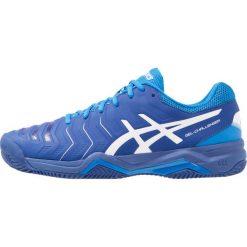 ASICS GELCHALLENGER 11 CLAY Obuwie do tenisa Outdoor limoges/white/directoire blue. Niebieskie buty trekkingowe męskie marki Asics, z gumy, outdoorowe. W wyprzedaży za 306,75 zł.