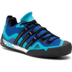 Buty adidas - Terrex Swift Solo FX9324 Team Royal Blue/Core Black/Signal Cyan. Niebieskie trapery męskie Adidas, z tworzywa sztucznego, bez zapięcia. Za 399,00 zł.