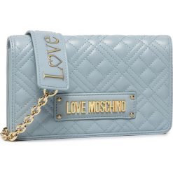 Torebka LOVE MOSCHINO - JC4010PP1ALA0012 Nuvola. Niebieskie torebki klasyczne damskie Love Moschino, bez wzorów, ze skóry ekologicznej, wizytowe, bez dodatków. W wyprzedaży za 479,00 zł.