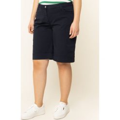 Szorty materiałowe Persona by Marina Rinaldi 1142019. Niebieskie szorty damskie Persona by Marina Rinaldi, bez wzorów, z elastanu, marine. W wyprzedaży za 289,00 zł.