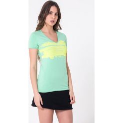 T-shirty damskie: T-shirt w kolorze miętowym