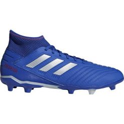 Buty piłkarskie adidas Predator 19.3 Fg M BB8112. Niebieskie buty sportowe męskie Adidas, z materiału, bez zapięcia, do piłki nożnej. W wyprzedaży za 389,00 zł.