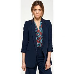 Granatowa marynarka oversize. Marynarki damskie NIFE, xl, bez wzorów, z elastanu. Za 189,00 zł.