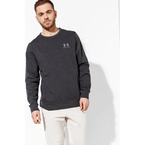 Under Armour Bluza Triblend Cr Ew , czarny, rozmiar L. Czarne bluzy męskie Under Armour, m, bez wzorów, z bawełny, bez kołnierzyka, z krótkim rękawem, krótkie, bez kaptura. W wyprzedaży za 99,99 zł.