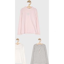 Blukids - Bluzka dziecięca 98-134 cm (3-pack). Szare bluzki dziewczęce Blukids, z nadrukiem, z elastanu, z golfem, bez rękawów, bez kaptura. W wyprzedaży za 39,90 zł.