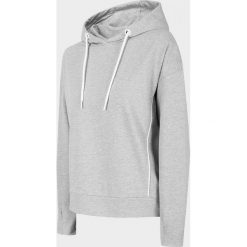 Bluza damska BLD607 - chłodny jasny szary melanż - Outhorn. Szare bluzy damskie Outhorn, z bawełny, bez kaptura. W wyprzedaży za 89,99 zł.