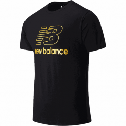 New Balance MT03503BK. Żółte koszulki męskie New Balance, xxl, bez wzorów, z dzianiny, klasyczne, z klasycznym kołnierzykiem, bez rękawów. Za 129,99 zł.