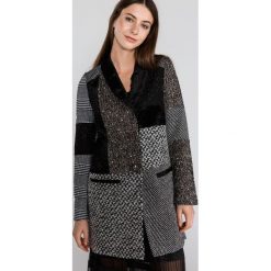 Desigual Merlon Płaszcz Czarny Szary. Szare kurtki damskie Desigual, na jesień, bez wzorów, z bawełny. Za 878,95 zł.