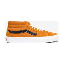 Vans Sk8-Mid Tenisówki Pomarańczowy. Pomarańczowe trampki męskie Vans, bez wzorów, ze skóry, bez zapięcia. Za 376,95 zł.