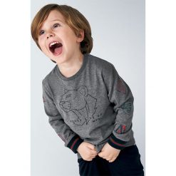 Mayoral - Longsleeve dziecięcy 98-134 cm. Szare t-shirty chłopięce Mayoral, z nadrukiem, z elastanu, z długim rękawem. Za 70,90 zł.