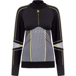 Bluza ADIDAS BY STELLA McCARTNEY RUN OD MIDLAYER. Czarne bluzy damskie na jesień, z nadrukiem, z dzianiny, krótkie. W wyprzedaży za 555,00 zł.
