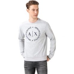 Armani Exchange Bluza Szary. Szare bluzy męskie Armani Exchange, xl, z nadrukiem, z elastanu, bez kołnierzyka, bez rękawów, bez kaptura. Za 502,95 zł.