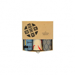 Box dla Prawdziwego Meżczyzny - Skarpetki. Czerwone skarpetki męskie marki Happy Socks, z bawełny. Za 80,00 zł.