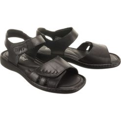 JOSEF SEIBEL 73715 2313 600 Lisa 01 schwarz, sandały damskie. Sandały damskie Josef Seibel, bez wzorów, ze skóry, bez obcasa, bez zapięcia. Za 229,90 zł.