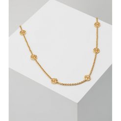 Naszyjniki damskie: Tory Burch DELICATE LOGO NECKLACE Naszyjnik goldcoloured