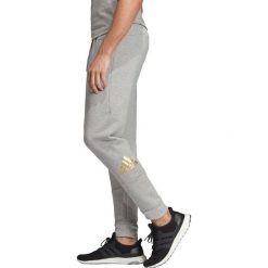 Adidas Performance Spodnie dresowe Szary. Szare spodnie męskie adidas Performance, s, bez wzorów, z bawełny. Za 240,95 zł.